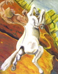 Le dernier Centaure, huile sur toile 146 cm x 114 cm
