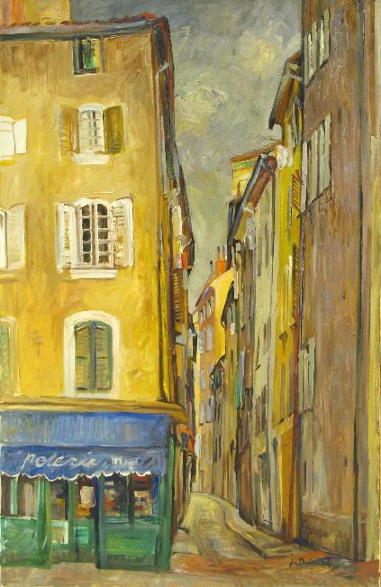 Le vieux Toulon 4 Huile sur toile 100 cm x 65 cm