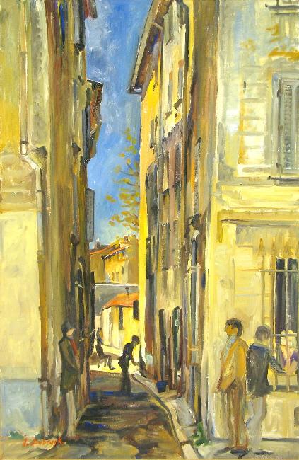 Le vieux Toulon 7 Huile sur toile 92 cm x 60 cm