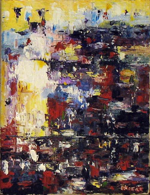 Orage sur la mer Acrylique sur toile 35 cm x 27 cm