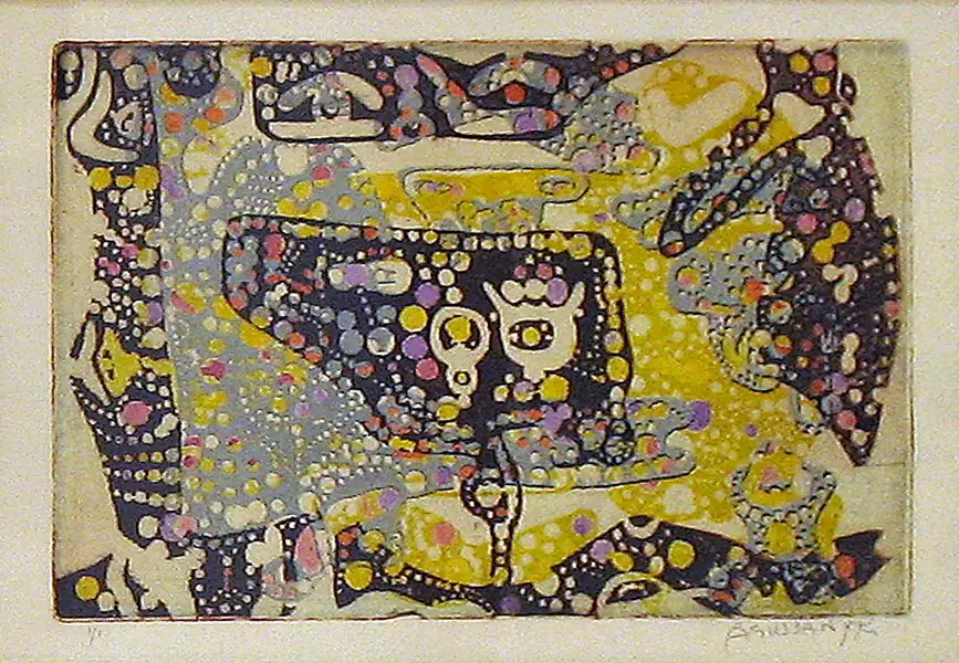 2 - Australie 2 Aquatinte et eau forte couleur 34cmx45cm