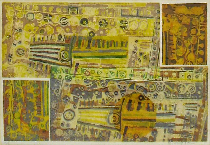 7 - Patchwork Aquatinte et eau forte - 40 cm x 53 cm