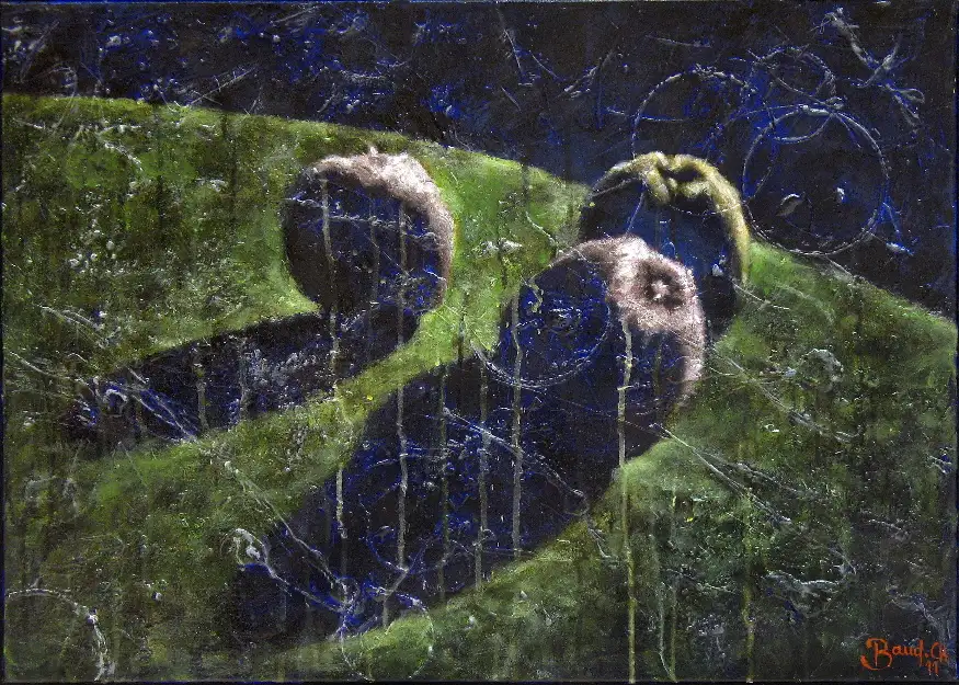 1 - Nature morte Acrylique sur toile 50 cm x 70 cm