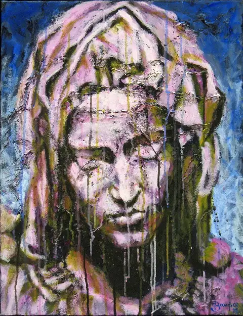 6 - Pieta �tude 5  Acrylique sur toile 65 cm x 50 cm