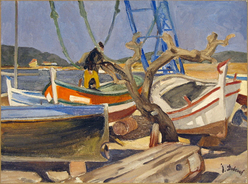 5 - La vie des pointus Huile sur toile 54 cm x 73 cm