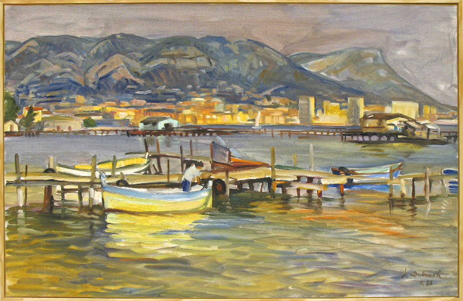 6 - Pointus  Balaguier Huile sur toile 65 cm x 100 cm
