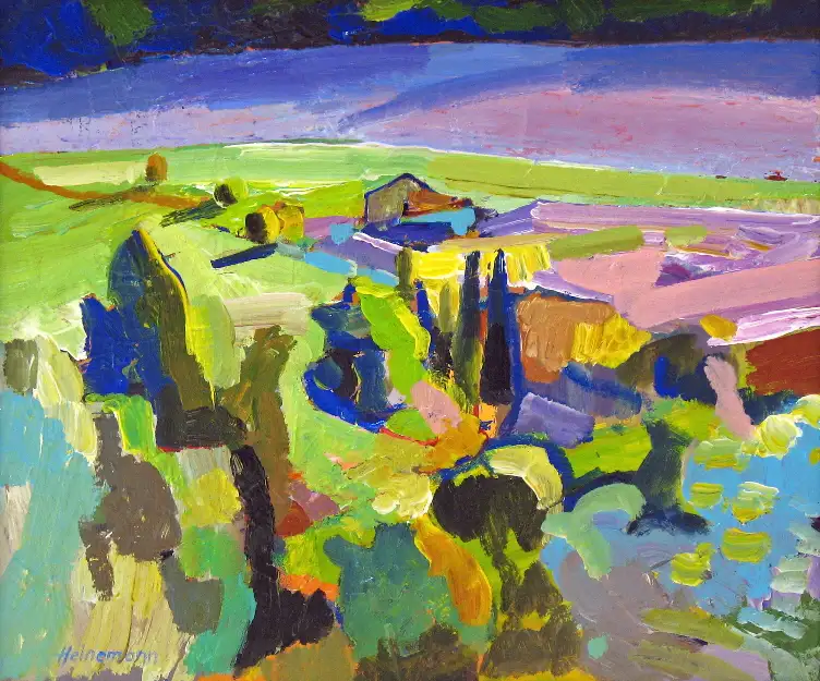 1 - Ferme � Moissac Acrylique sur toile 54 cm x 65 cm