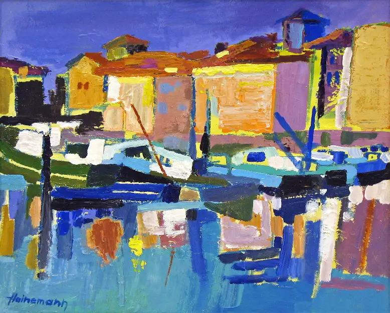 6 - Voiles de Saint Jean de Luz Acrylique sur toile 65 cm x 81 cm