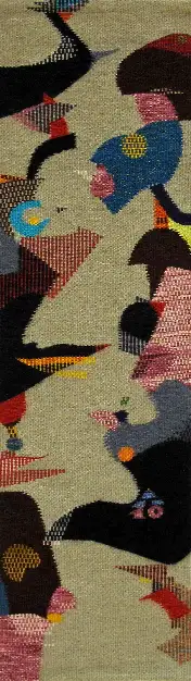 2 - Dialogue rompu Tapisserie de haute lisse 160 cm x 45 cm