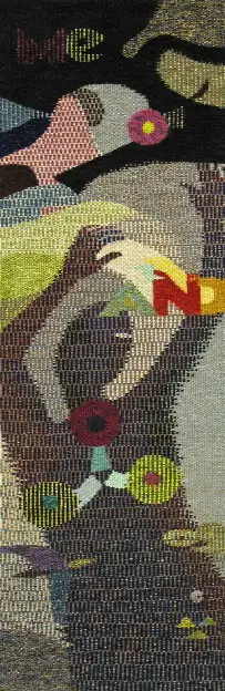 6 - Me and Tapisserie de haute lisse 153 cm x 50 cm