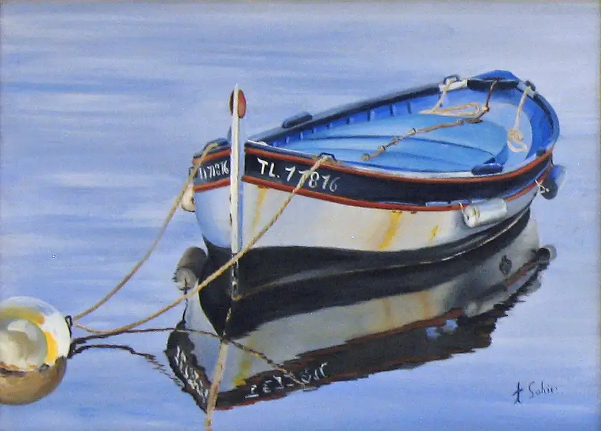 2- Le vieux pointu huile sur toile 33 cm x 46 cm