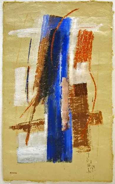 1- Signe fondateur 1 technique mixte sur papier 116 cm x 100 cm