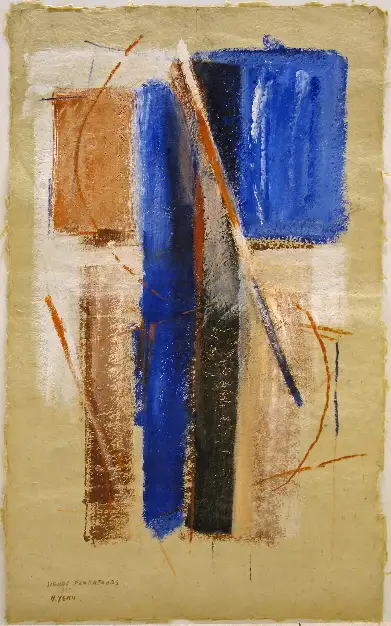 2- Signe fondateur 2 technique mixte sur papier 116 cm x 100 cm