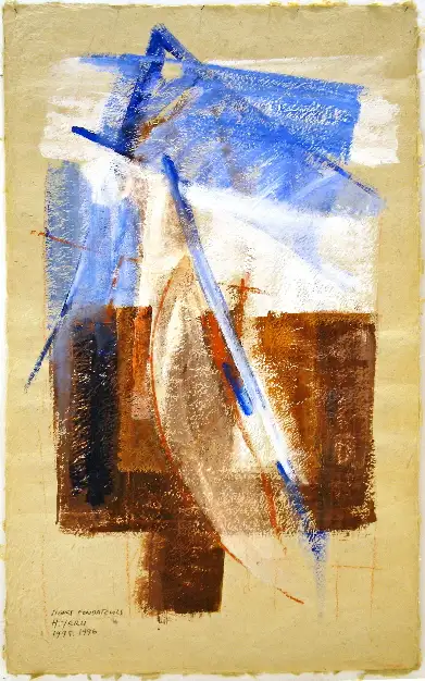 4- Signe fondateur 4 technique mixte sur papier 116 cm x 100 cm