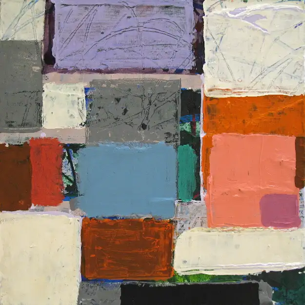 13- Sans titre 13 technique mixte sur toile 50 cm x 50 cm