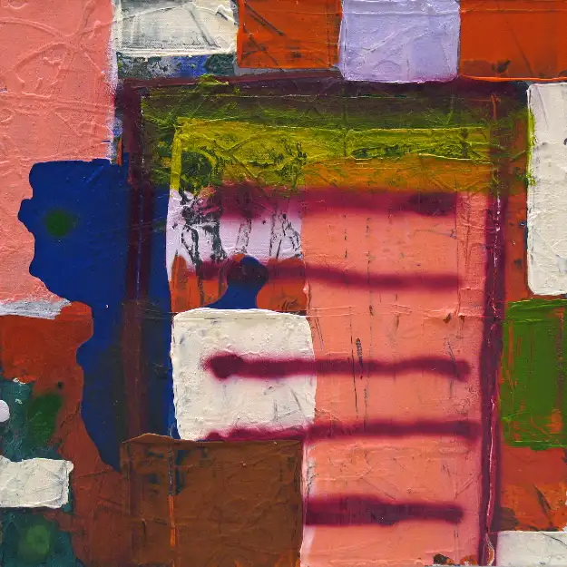 14- Sans titre 14 technique mixte sur toile 50 cm x 50 cm