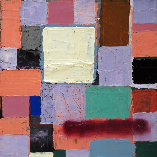 16- Sans titre 16 technique mixte sur toile 50 cm x 50 cm