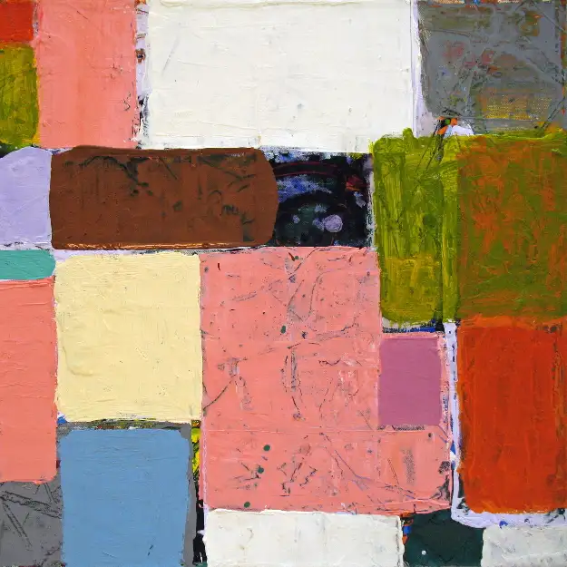 17- Sans titre 17 technique mixte sur toile 50 cm x 50 cm