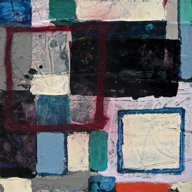 18- Sans titre 18 technique mixte sur toile 50 cm x 50 cm