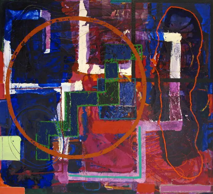 8- Sans titre 8 technique mixte sur toile 210 cm x 230 cm