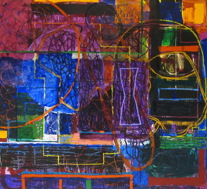 9- Sans titre 9 technique mixte sur toile 210 cm x 230 cm