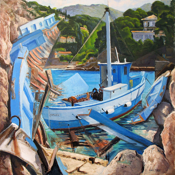 4- Hommage au Mathieu 1 Huile sur toile 50 cm x 50 cm