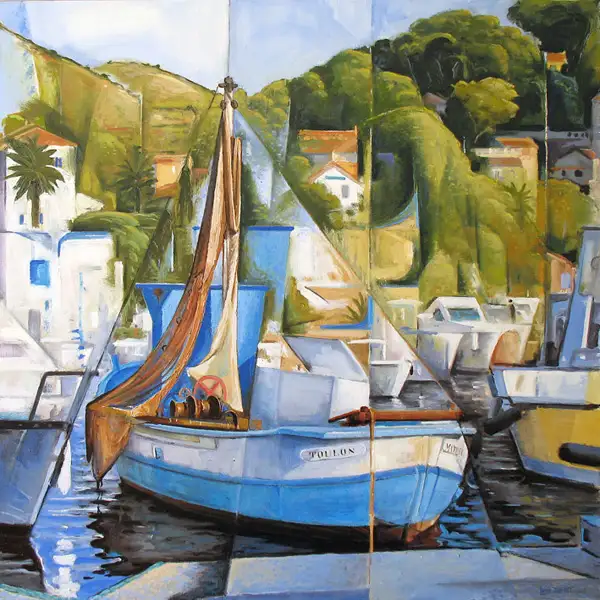 5- Hommage au Mathieu 2 Huile sur toile 80 cm x 80 cm