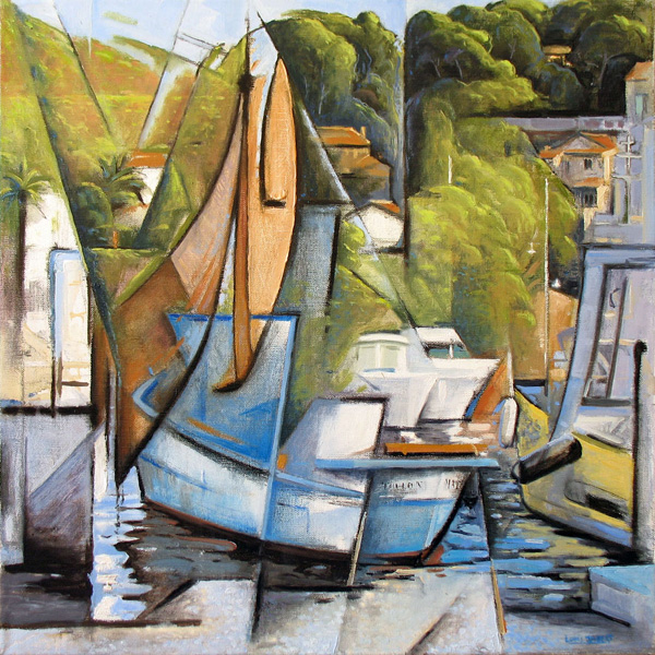 6- Hommage au Mathieu 3 Huile sur toile 50 cm x 50 cm
