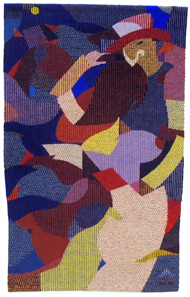 1- Le magicien Tapisserie de haute lisse 153 cm x 93 cm