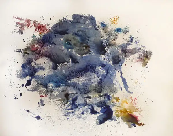 15- Encre sur encre Monotype 370 mm x 470 mm