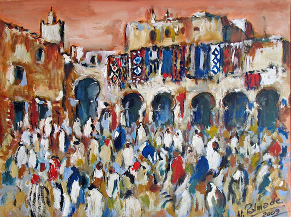 7- Vente aux enchres de tapis berbres  Marrakech Acrylique 39 cm x 29 cm