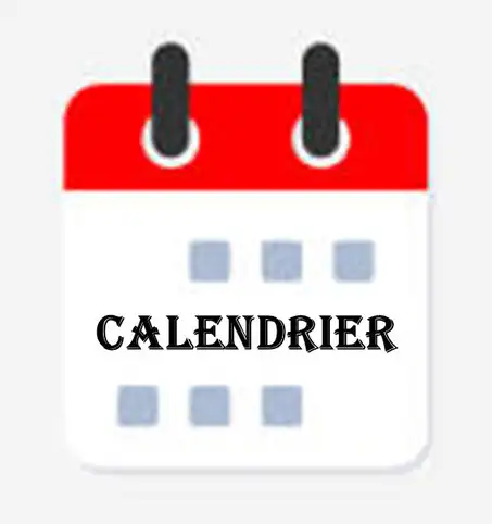 Calendrier de septembre 2025  juin 2026.