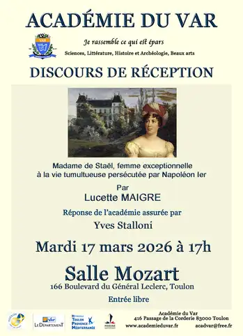 Discours de r�ception de Lucette Maigre.