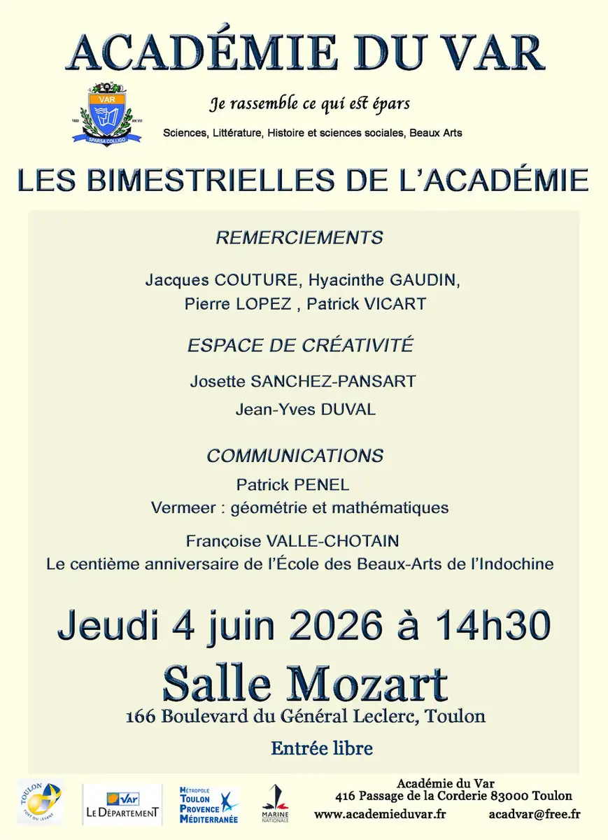 S�ance bimestrielle du 4 juin 2026.