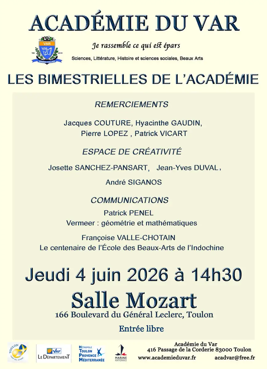 S�ance bimestrielle du 4 juin 2026.