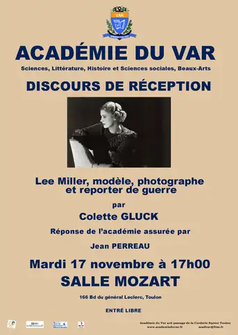 Discours de r�ception de Colette Gluck.
